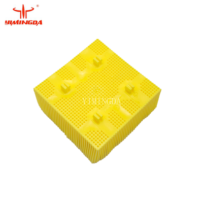 Blocco giallo con setola in nylon da 1,6" di alta qualità, piede quadrato, per macchina da taglio TaiShi